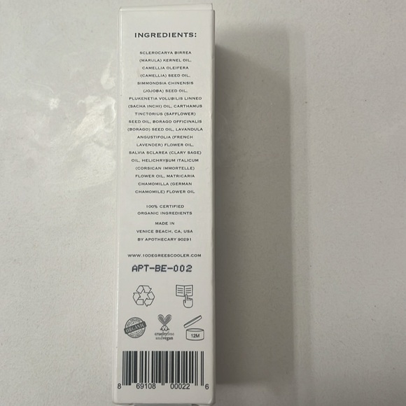 🚫SOLD🚫NEW 10 Degrees Cooler Apothecary 90291 Midnight in Corsica Face Oil 03 - Picture 6 of 7